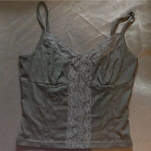 Black Lace Trim Cami Top Women’s size small